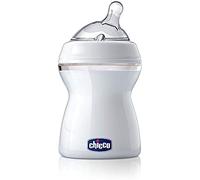 CHICCO Botella 250ml PP Natural Feeling silicona chupete Flux inclinado Medio Bout 2 Meses