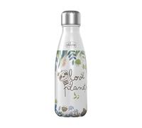 Chicco Botella de agua de acero inoxidable con aislamiento al vacío de doble pared, 17 onzas, acero inoxidable de grado alimenticio, apertura de boca ancha, a prueba de fugas y sin sudor, perezoso