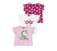Chicco, Camiseta Niña, Conjunto de 3 Camisetas de Manga Corta, 100% Algodón, Ideales para Primavera y Verano, Ropa Niñas, Designed in Italy