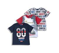 Chicco, Camiseta Niño, Set de 3 Camisetas de Manga Corta, 100% Algodón, Ideales para Primavera y Verano, Ropa Niños y Adolescentes