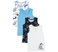 Chicco, Camisetas Interiores Niño y Niña, 4 Camisetas sin Mangas, 100% Algodón, Ropa Interior Niño y Niña, Designed in Italy