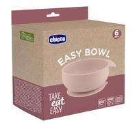 Chicco Carcasa de silicona con ventosa antideslizante de 6 m+, comida para bebé irrompible con mango ergonómico, silicona 100% apta para alimentos, sin BPA, apta para lavavajillas y microondas