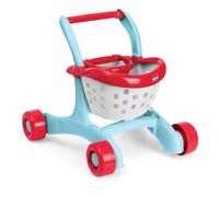 Chicco Carrito Primeros Pasos 2en1, Robusto con Ruedas, Primeros Pasos para niños, Juego de rol de Compra y Formas, con Asiento para Muñeca, Juego Creativo, Incluye 3 Frutas, Primeros Pasos, 9-24 m