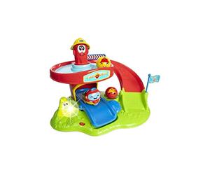 Chicco- Casa de Bomberos electrónica, Centro de Actividad, para Mini vehículos Turbo Ball y Bolas, Multicolor, Medium (ARTSANA 00010758000680)