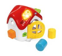 Chicco, Casita ABC Luces & Sonidos, Juguete Electrónico Bilingüe Interactivo y Educativo, +50 Palabras, Frases y Canciones en Español e Inglés, 4 Figuras, Juguete Bebés 10-36 Meses