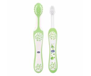 Chicco - Cepillo de dientes de aprendizaje, incluye masajeador + cepillo, 4 m+