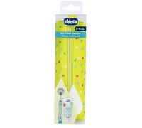 Chicco, Cepillo Niños, Cepillo Primeros Dientes con Mango Ergonómico y Antideslizante, Limpia Lengua, Cubierta Cabezal y Ventosa, Higiene Oral de Niños de 3-6 Años.