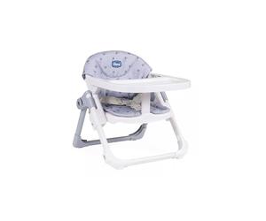 Chicco Chairy - Asiento elevador infantil para conejo, apto para 6-3 años (15 kg), plegable, asiento de viaje con bandeja