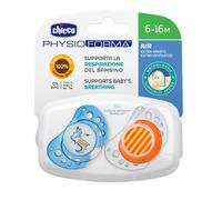 Chicco® chupete physio air tetina látex azul 4 meses + 2uds