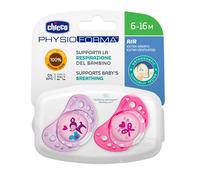 Chicco® chupete physio air tetina látexc 6-12 meses 2uds