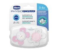 CHICCO Chupete Physio Comfort Silicona Rosa 0-6 Meses // Precio, Comprar n/a 2 Unidades (Colores Aleatorios)