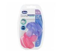 Chicco - Chupete Physio Soft Silicona rosa/morado 16-36 meses