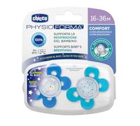 Chicco Chupete Physio Comfort Night 16-36m Tonos azules 2 uds