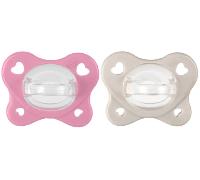 Chicco PhysioForma Dual Soft Rosa Cinzento 6-16M 2 Unidades