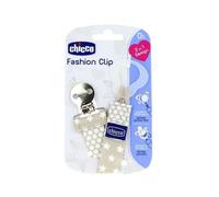 Chicco Clip Chupetes Fashion Gris
