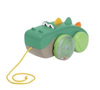 Chicco, Cocodrilo Pull Along para Arrastrar, Cuerda de 50 cm, Ruedas con Bolitas, Movimiento Basculante, Plástico Reciclado, Juguete Niños 12-36 Meses