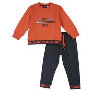 Chicco, Completo tuta due pezzi: felpa e pantaloni, Niños, Arancione, 9M, Diseñado en Italia