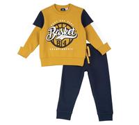 Chicco, Completo tuta due pezzi: felpa e pantaloni, Niños, Ocre, 9M, Diseñado en Italia