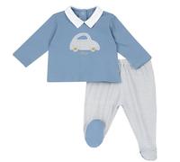 Chicco, Conjunto Bebé con Camiseta y Pantaloncitos/Cubrepañales y Patucos, con Cierre en la Espalda con Botones, Ajuste Cómodo, de Algodón, Lavable en Lavadora, 0-24 Meses, Diseñado en Italia