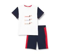 Chicco, Conjunto Bebé con Camiseta y Pantalones Cortos, con Apertura en la Espalda con Botones, con Gráficos Modernos y a la Moda, de Algodón, Lavable en Lavadora, 0-24 Meses, Diseñado en Italia