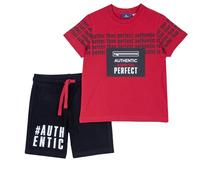 Chicco, Conjunto Bebé con Camiseta y Pantalones Cortos con Cintura Elástica, con Gráficos Modernos y a la Moda, 100% Algodón, Lavable en Lavadora, Ropa Niño y Chico, Diseñado en Italia