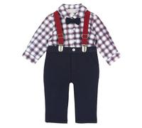 Chicco, Conjunto Bebé con Camiseta y Peto Fabricado en Tejido Suave, Ropa Bebé 0-24 Meses, Ideas de Regalo para el Nacimiento, Designed in Italy