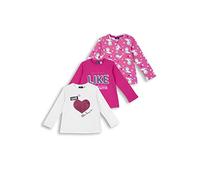 Chicco Pack Camiseta con manga larga de algodòn, Camisetas Niñas, Fucsia, 5 años (pack de 3)