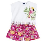 Chicco, Conjunto Niña con Camiseta y Pantalones Cortos, Ropa Niña, Designed in Italy