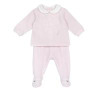 Chicco, Conjunto para Bebé con Camiseta y Pantalón Fabricado en Suave Chenilla, Ropa para Niña 0-24 Meses, Designed in Italy