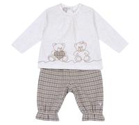 Chicco, Conjunto para Bebé con Camiseta y Pantalón Fabricado en Tejido Suave, Ropa para Niña 0-24 Meses, Ideas de Regalo para el Nacimiento, Designed in Italy