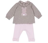 Chicco, Conjunto para Bebé con Camiseta y Pantalón Fabricado en Tejido Suave, Ropa para Niña 0-24 Meses, Ideas de Regalo para el Nacimiento, Designed in Italy