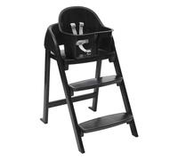 Chicco Crescendo Lite, Trona Evolutiva Bebé con 3 Configuraciones: Trona Bebés, Silla Elevadora para Niños y Taburete para adultos, De 6 meses hasta 110 kg, Cierre compacto Plegable, Negro