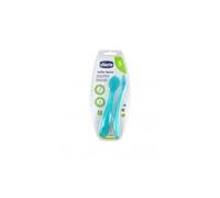 Chicco Cuchara Infantil Silicona Easy Training Azul +6 M 2 U