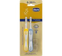 Chicco Dental Azul + Mostaza 6-36M 2uds