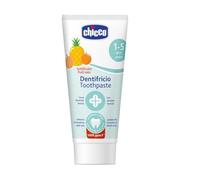 Chicco Dentifricio Bambini Tuttifrutti, Bassa Abrasività, con Betaina e Vitamina E, Contrasta la Formazione Delle Carie e Rimuove la Placca, 12+ MESI - 50 ml