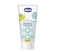 Chicco Dentifricio Mela Banana con Fluoro 6-24 mesi, 50ml
