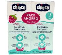 Chicco Dentífrico Fresa 1-5 Años 2x50 ml