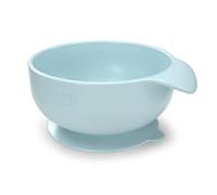 Chicco Easy Bowl, Bol de Silicona para Bebés con Base de Ventosa, Cuenco Suave para Comida Semilíquida con Asa Ergonómica, Apto para Lavavajillas y Microondas, Bebés +6 Meses, verde