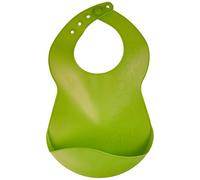 Chicco Easy Flex Bib, Babero pelícano con bolsillo recoge comida, 6 m+