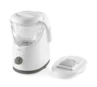 Chicco Easy Meal, Robot Cocina Bebé Multifunción para Destete, Mezclador de Alimentos y Calentador de Comida para Bebés y Niños con Cocción a Vapor, Ralla, Mezcla, Tritura, Calienta y Descongela