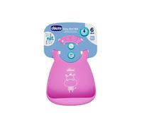 Chicco Easy Roll Bib Babete Silicone Rose 6M+