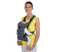 Chicco Easyfit Mochila Bebé Ergonómica para Bebés y Niños desde el Nacimiento a 9 Kg, Porta Bebé Simple e Intuitivo de Llevar, Frente Mamá y Frente Calle, Soporte para Cabeza y Cuello, Gris