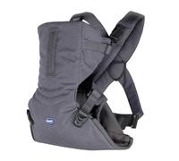 Chicco Easyfit Mochila Bebé Ergonómica para Bebés y Niños desde el Nacimiento a 9 Kg, Porta Bebé Simple e Intuitivo de Llevar, Frente Mamá y Frente Calle, Soporte para Cabeza y Cuello, Gris
