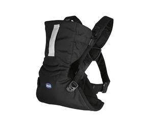 Chicco EasyFit Portabebés Ergonómico de 0 Meses a 9 kg, Mochila Bebé Fácil de Usar para Llevar el Bebé Mirando hacia los Padres, Mochila Portabebés con Sujeción para Cabeza y Cuello, Negro (Black)