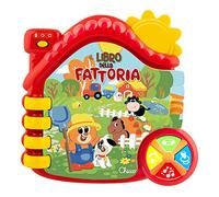 Chicco El Libro de la Granja, Libro Infantil Electrónico Bilingüe Español/Inglés con Datos Divertidos sobre Animales, Granja Parlante para Fomentar la Lectura, Juegos Educativos, Niños 6 Meses-3 Años