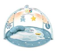 Chicco Enjoy Colours, Gimnasio para Bebés 3en1 Azul, Juguete Multifunción Electrónico con Alfombra de Juegos, Estrella Proyector, Luz Nocturna Extraíble y Música Relajante - Juguetes Bebé 0+ Meses