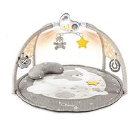 Chicco Enjoy Colours, Gimnasio para Bebés 3en1 Beige, Juguete Multifunción Electrónico con Alfombra de Juegos, Estrella Proyector, Luz Nocturna Extraíble y Música Relajante - Juguetes Bebé 0+ Meses