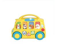 Chicco Escolar abus parlante ABC, simpático Juguete Interactivo bilingüe Italiano/inglés, aprende Animales y filastrocas, Juegos educativos 9-36 Meses (ARTSANA 00011297000680)