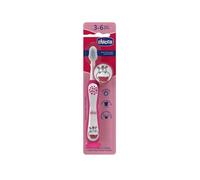 Chicco Escova de Dentes Hipopótamo Rosa Criança 3-6 a 1 Unidade