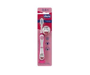 Chicco Escova de Dentes Hipopótamo Rosa Criança 3-6A 1 Unidade